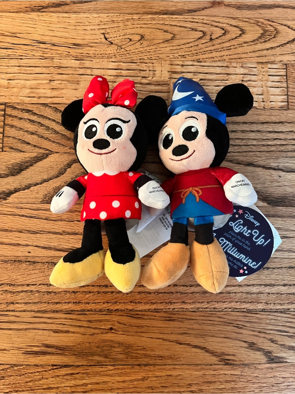 Disney Minnie Mouse and Sorcerer Mickey Mini 8” Plush